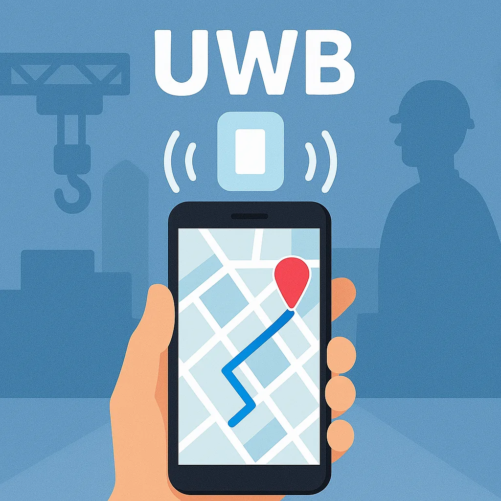 UWB high-precision positioning technology diagram