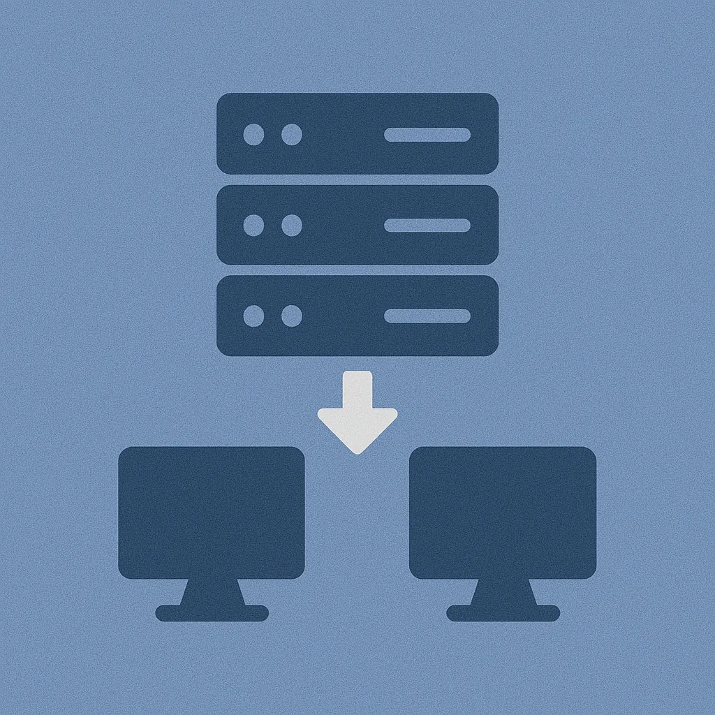 Illustration of hybrid cloud and on-premises deployment with on-premises backup